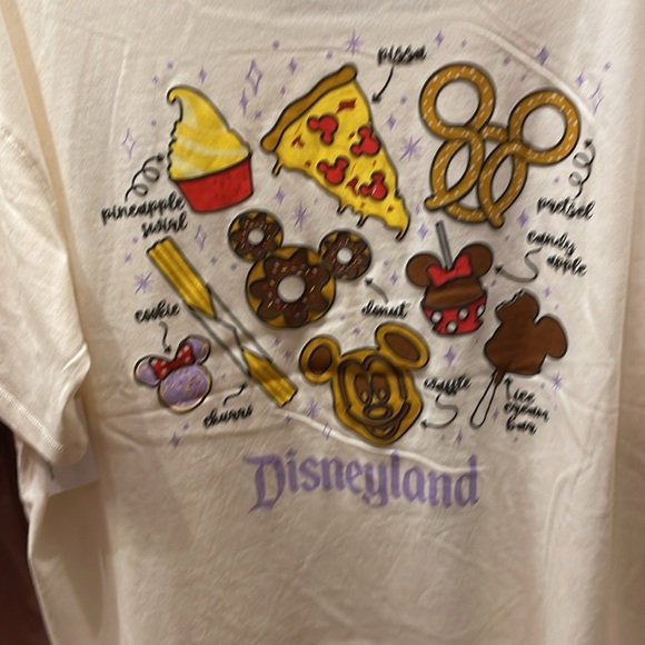 Disney Parks Disneyland Foodie Snacks T Shirt NEW - Picture 2 of 3